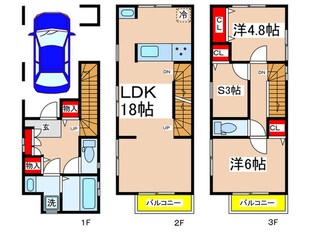 Kolet平間#13の物件間取画像